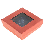 Зеркало карманное круглое двухстороннее из натурального камня Содалит в подарочной упаковке Gold Stone Mirrors варинант исполнения - 4 | Loft Concept во Владивостоке