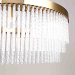 Люстра подвесная со стеклянными подвесками в виде перекрученных трубочек Nembus варинант исполнения - 4 | Loft Concept во Владивостоке