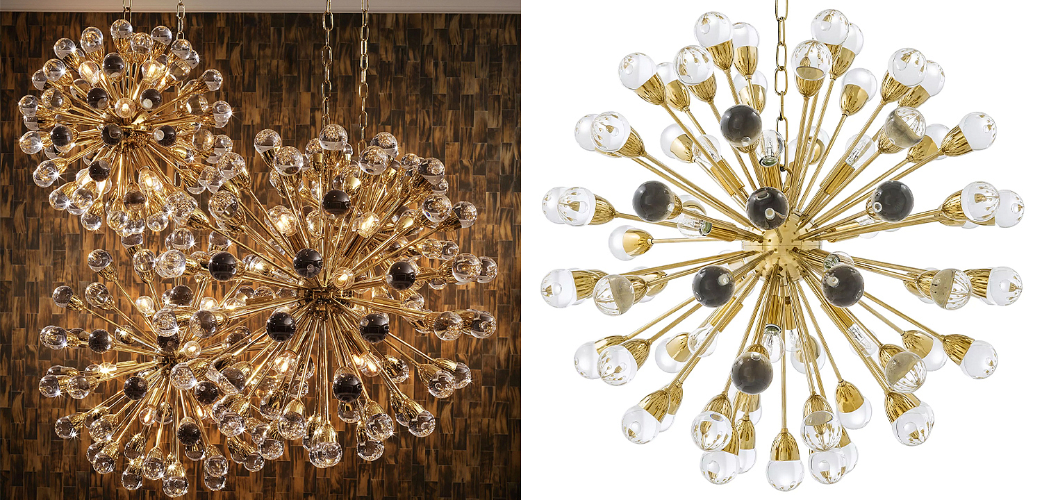 Люстра Eichholtz Chandelier Anto L Gold - Loft-Concept во Владивостоке