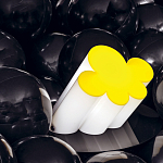 Настольная дизайнерская лампа Poltronova Passiflora Yellow Table Lamp варинант исполнения - 8 | Loft Concept во Владивостоке