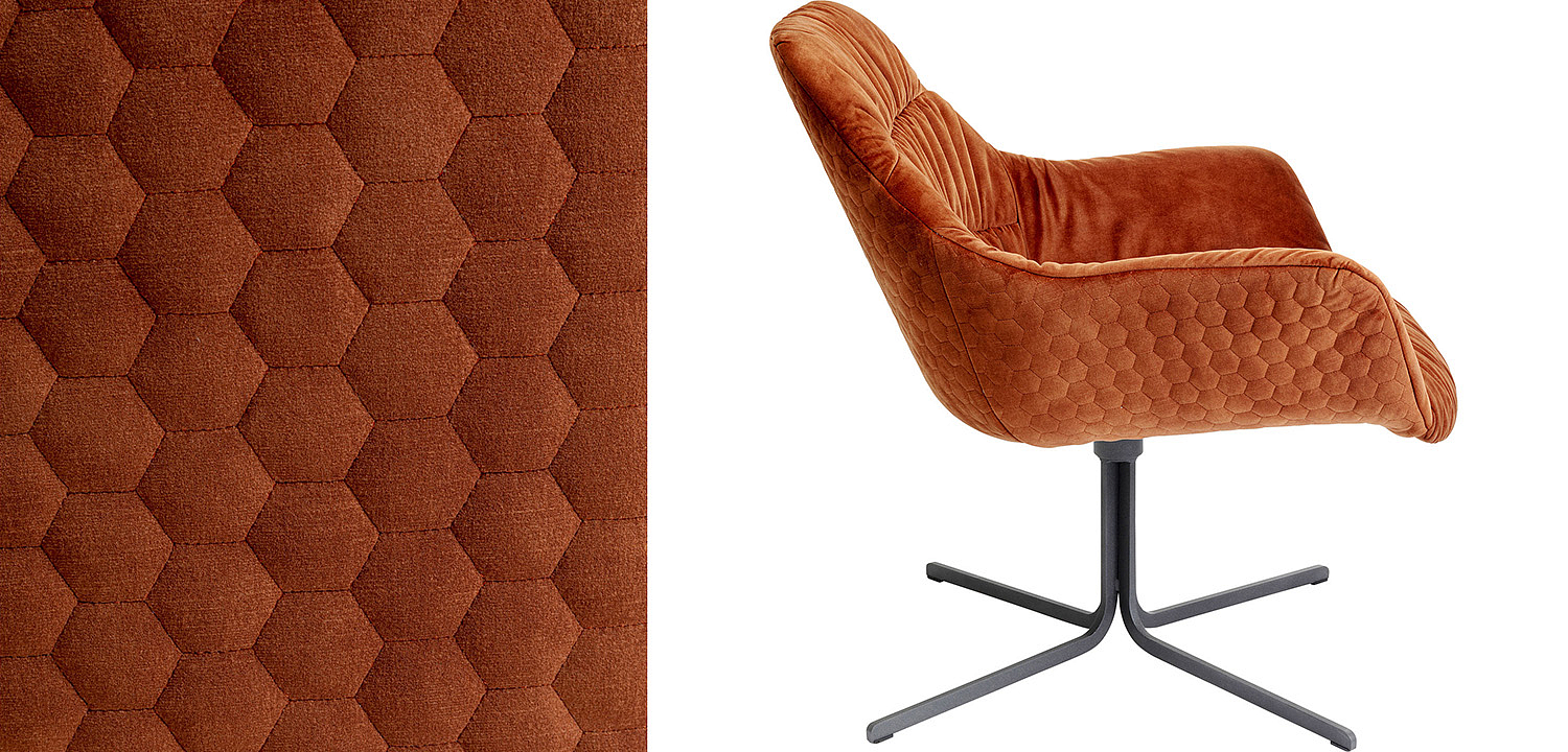 Кресло вращающееся Cinnamon Honeycomb - Loft-Concept во Владивостоке