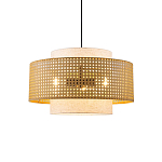 Подвесной светильник с декоративным поясом из плетеного бамбука Biuloggicu варинант исполнения - 1 | Loft Concept во Владивостоке