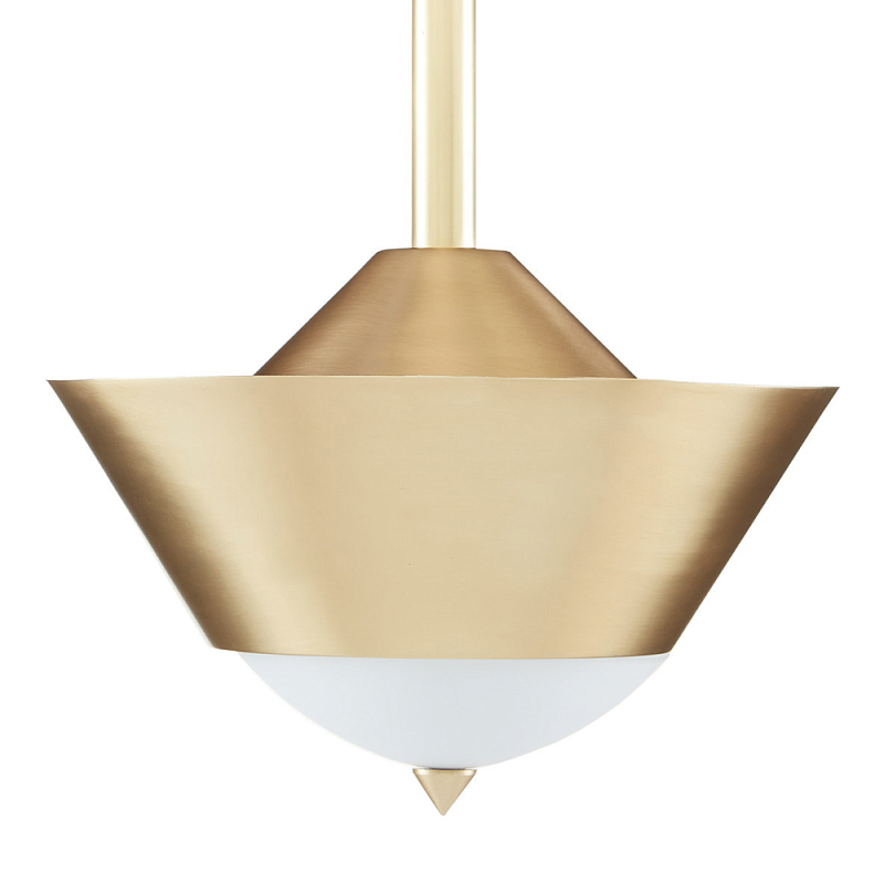 Подвесной светильник светодиодный конусообразный Сone Shaped Gold Pendant Золотой Белый Подвесной светильник светодиодный конусообразный Сone Shaped Gold Pendant Золотой Белый во Владивостоке | Loft Concept