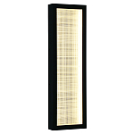 Светодиодное прямоугольное бра из металла черного цвета Lattice Lux варинант исполнения - 5 | Loft Concept во Владивостоке