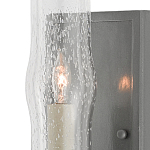 Бра с прозрачным плафоном на сером каркасе Elegant Gray Lamp варинант исполнения - 1 | Loft Concept во Владивостоке