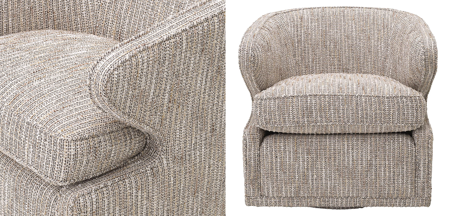 Кресло Eichholtz Swivel Chair Dorset Бежевый Кресло Eichholtz Swivel Chair Dorset Бежевый - Loft-Concept во Владивостоке