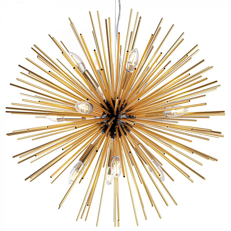 Huge Sputnik Chandelier Gold and Black Черный Золотой Huge Sputnik Chandelier Gold and Black Черный Золотой во Владивостоке | Loft Concept