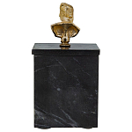 Мраморная шкатулка с бюстом из металла KELLY WEARSTLER варинант исполнения - 4 | Loft Concept во Владивостоке
