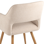 Стул в рогожке бежевого цвета NEASAN STOOL варинант исполнения - 7 | Loft Concept во Владивостоке