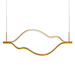 Подвесной светильник волнообразный изогнутый цвета латунь 3000К Spiral Lighting варинант исполнения - 1 | Loft Concept во Владивостоке