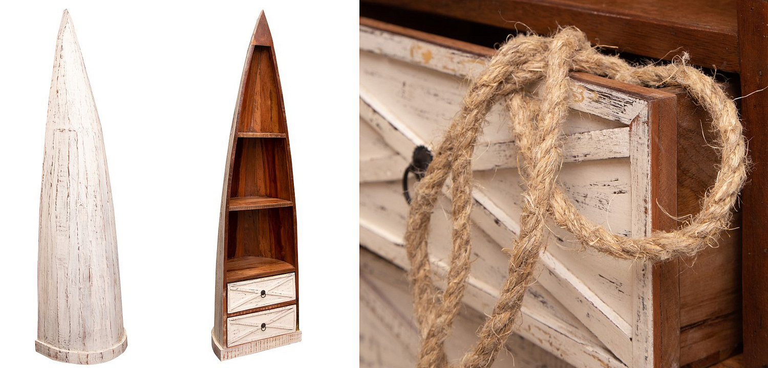 Стеллаж Old Boat White Стеллаж Old Boat White - Loft-Concept во Владивостоке