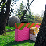 Дизайнерский модульный диван волнистой формы с цветным принтом Poltronova Superonda Sofa варинант исполнения - 40 | Loft Concept во Владивостоке