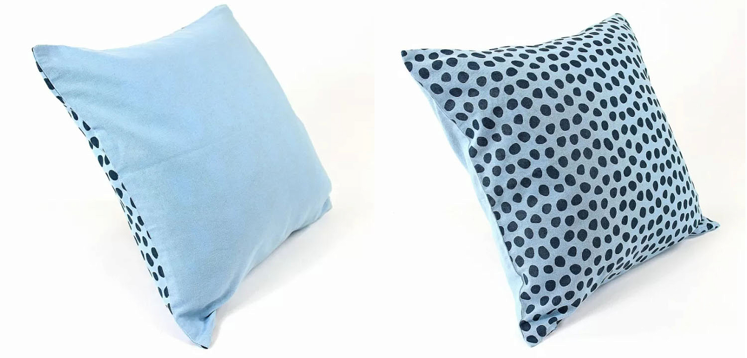 Чехол на подушку Spotted Look blue Чехол на подушку Spotted Look blue - Loft-Concept во Владивостоке