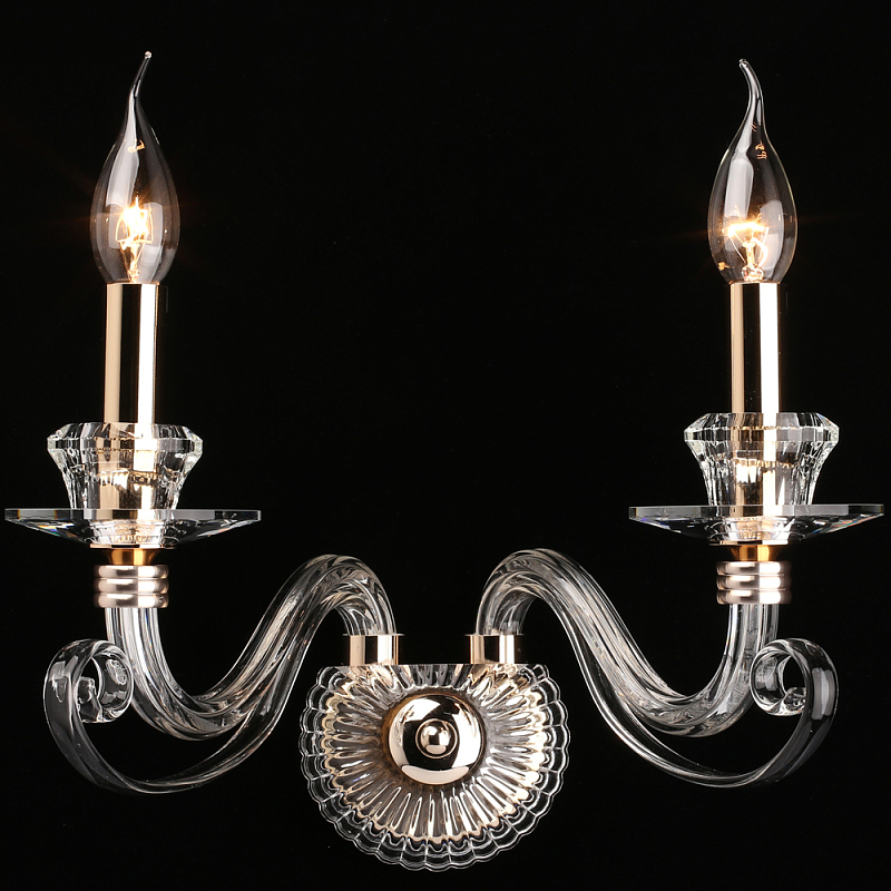 Бра настенное хрустальное Daniele 2 Прозрачный во Владивостоке | Loft Concept 