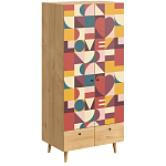 Шкаф с принтом The rebus of love варинант исполнения - 1 | Loft Concept во Владивостоке