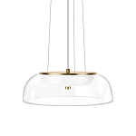 Подвесной светильник  с плоским прозрачным стеклянным плафоном Grada Light варинант исполнения - 1 | Loft Concept во Владивостоке