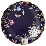 Ваза фарфоровая круглая на ножке с рисунком цветов Garden Whisper Porcelain Set  варинант исполнения - 1 | Loft Concept во Владивостоке