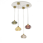 Подвесной светильник с прозрачным стеклянным плафоном округлой формы Effervia  варинант исполнения - 6 | Loft Concept во Владивостоке