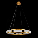 Люстра в виде кольца из натурального камня Golden Alavastor варинант исполнения - 2 | Loft Concept во Владивостоке