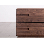 Прикроватный столик деревянный с 2-мя ящиками Moon Walnut Furniture варинант исполнения - 4 | Loft Concept во Владивостоке