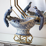 Фарфоровая чаша с птицами Blue and White варинант исполнения - 4 | Loft Concept во Владивостоке
