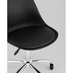 Офисный стул на металлическом основании EGGERY Black пластик варинант исполнения - 2 | Loft Concept во Владивостоке