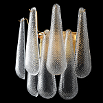 Бра с подвесками из рифленного стекла в форме капель Textured Glass варинант исполнения - 2 | Loft Concept во Владивостоке