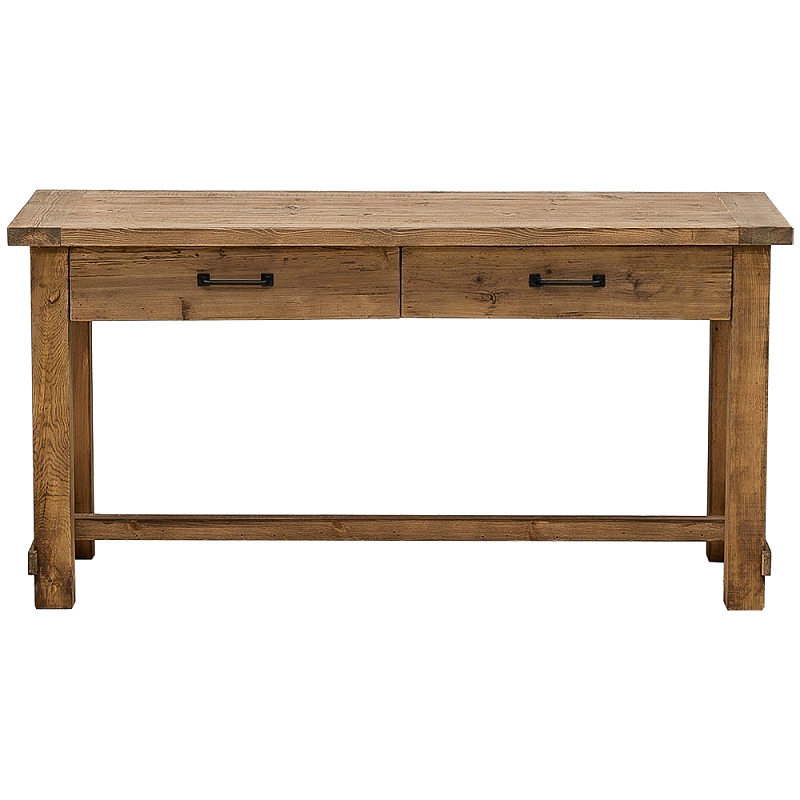 Деревянная консоль с двумя ящиками Pio Wooden Console Коричневый Деревянная консоль с двумя ящиками Pio Wooden Console Коричневый во Владивостоке | Loft Concept