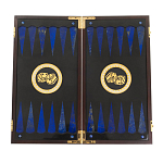 Нарды настольные из натурального камня лазурит и долерит Backgammon from Stone варинант исполнения - 2 | Loft Concept во Владивостоке