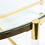 Кофейный столик со столешницей из стекла Crossy варинант исполнения - 3 | Loft Concept во Владивостоке