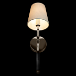 Бра с белым тканевым плафоном в форме конуса и металлическим основанием Nicoleta варинант исполнения - 5 | Loft Concept во Владивостоке