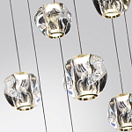 Люстра каскадня с 27-ю прозрачными шарообразными подвесами Bubbles Bocci варинант исполнения - 3 | Loft Concept во Владивостоке
