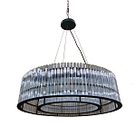 Подвесная люстра круглая Double Glass Sphere варинант исполнения - 1 | Loft Concept во Владивостоке