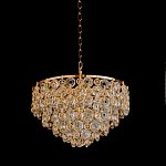 Люстра каскадная с подвесками в форме колец Galaxy of Light варинант исполнения - 4 | Loft Concept во Владивостоке