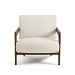 Кресло Avalon White Boucle из массива ореха варинант исполнения - 4 | Loft Concept во Владивостоке