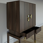 Кабинетный шкаф Elsa Dreams Walnut с 2-мя ящиками варинант исполнения - 2 | Loft Concept во Владивостоке