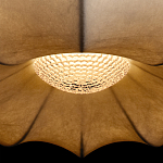 Подвесной светильник с белым фигурным абажуром и мягкими волнистыми краями Cloud Motion  варинант исполнения - 14 | Loft Concept во Владивостоке