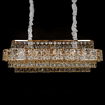 Люстра овальной формы хрустальная в неоклассическом стиле Majesty варинант исполнения - 1 | Loft Concept во Владивостоке
