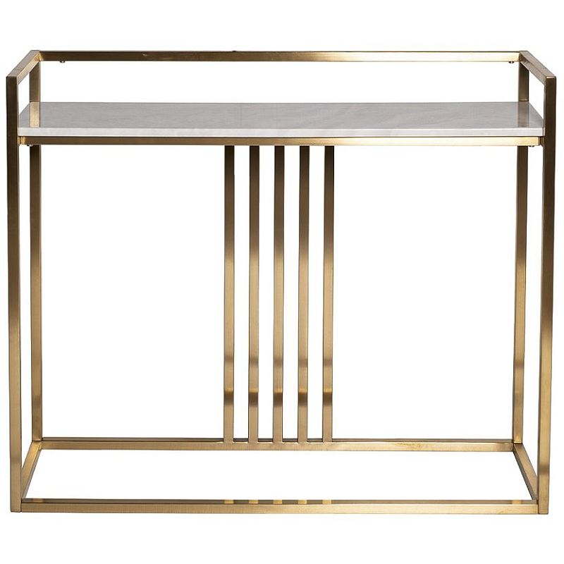 Консоль Nensi gold матовое золото Консоль Nensi gold матовое золото во Владивостоке | Loft Concept