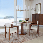 Кресло обеденное Alcove White Boucle из массива ореха варинант исполнения - 10 | Loft Concept во Владивостоке