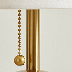 Настольная лампа на круглом основании из натурального камня Bartolomeo варинант исполнения - 3 | Loft Concept во Владивостоке