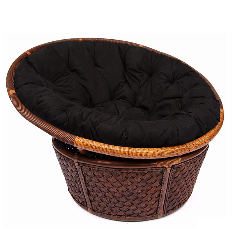 Кресло Bamboo black Черный Коричневый Кресло Bamboo black Черный Коричневый во Владивостоке | Loft Concept