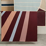 Плед из хлопка с геометрическим рисунком Elan Stripe Addison варинант исполнения - 7 | Loft Concept во Владивостоке