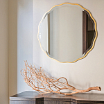 Золотое настенное зеркало Yvon Mirror варинант исполнения - 2 | Loft Concept во Владивостоке