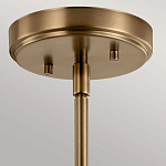 Подвесной светильник цвета латунь с прозрачным стеклянным плафоном в форме колокола Kichler варинант исполнения - 6 | Loft Concept во Владивостоке