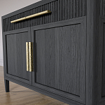 Буфет Primo с двумя ящиками и двумя фасадами Черный дуб варинант исполнения - 6 | Loft Concept во Владивостоке