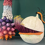 Статуэтка фантастический фрукт Exotic Tropical Fruit orange and white 67 варинант исполнения - 1 | Loft Concept во Владивостоке