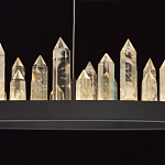 Люстра с двумя кольцами черного цвета с хрустальными элементами QUARTZ CRYSTAL варинант исполнения - 7 | Loft Concept во Владивостоке