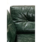 Диван Лофт Натуральная Винтажная кожа Зеленый Two Seat Encounter Leather Sofa варинант исполнения - 4 | Loft Concept во Владивостоке