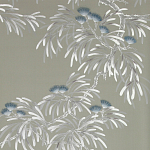 Обои ручная роспись Silk Tree Special Colourway on Pale Grey dyed silk варинант исполнения - 2 | Loft Concept во Владивостоке